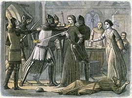 Edward III Seizes His Powerful Rival Roger Mortimer in Nottingham Castle; by James Doyle