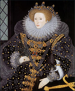 Queen Elizabeth. The Ermine Portrait.