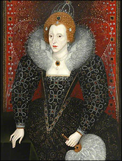 Queen Elizabeth, Magdalen College, Oxford, 1590s.