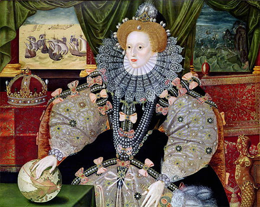 The Armada Portrait of Queen Elizabeth by George Gower, c. 1588