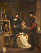 J. E. Hodgson, 'Holbein's Studio', 1861