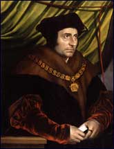 Sir Thomas More, 16th c. After Hans Holbein, the Younger. NPG.